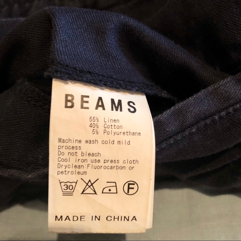 Beams Linens Blend Pants - Picture 4 of 4